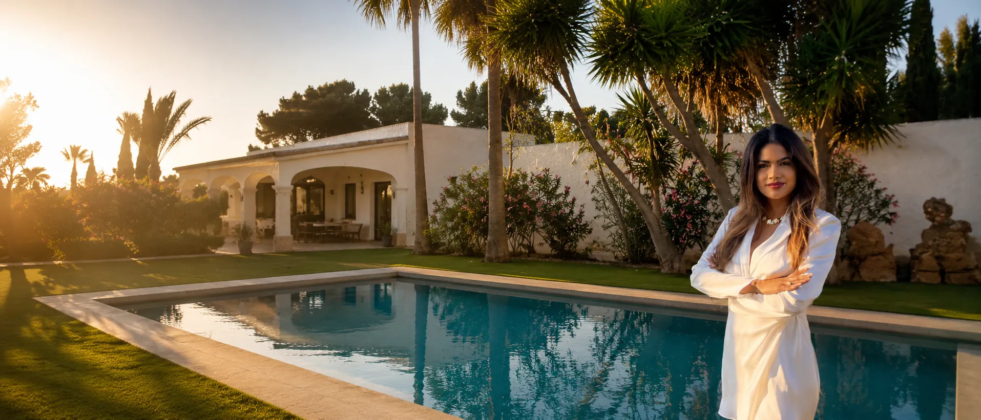 Villa de lujo en Mallorca al atardecer — López Fehlmann Abogados